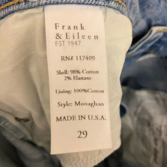 Frank & Eileen Monaghan Mom Jean 1990 Wash Blue Size 29 - Picture 7 of 9